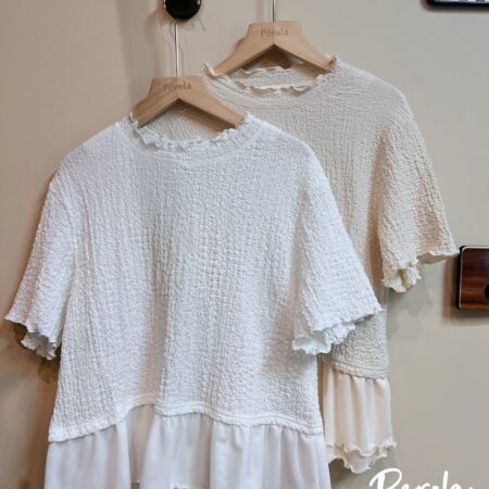 જ⁀➴♡ ✨日系拼接Top