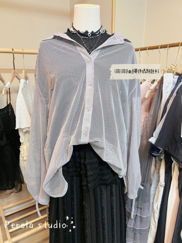 IMG_5298 જ⁀➴♡ ✨洞洞抽繩側開襯衫