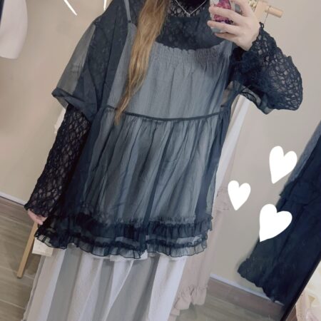 જ⁀➴♡ ✨透透Ruffle TOP
