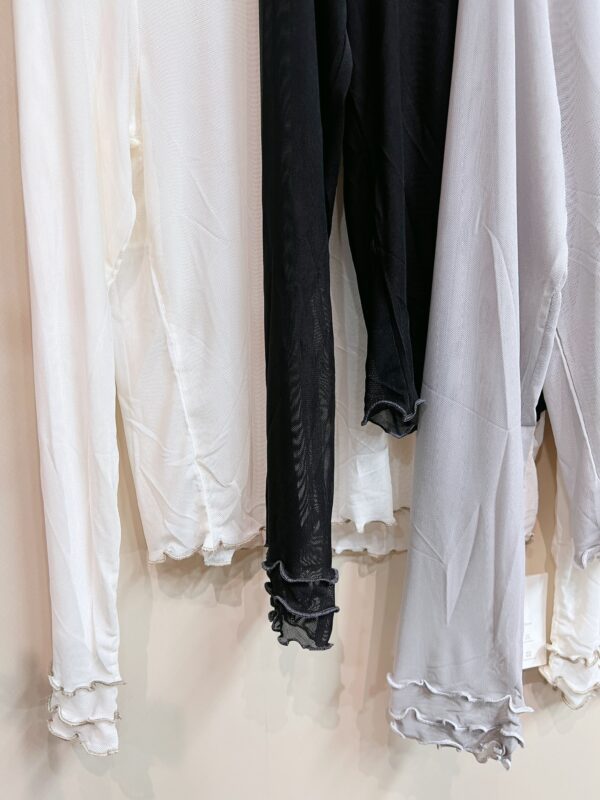 જ⁀➴♡ ✨捲捲透Ruffle Top - Image 4