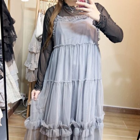 જ⁀➴♡ ✨捲捲透Ruffle Top