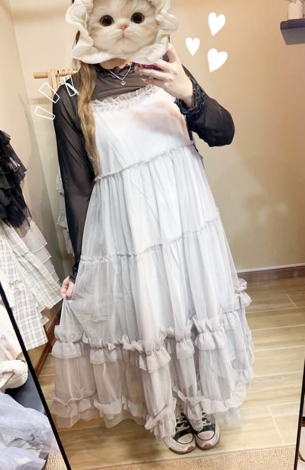 જ⁀➴♡ ✨捲捲透Ruffle Top - Image 6