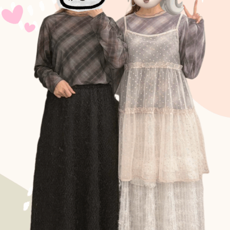 IMG_6389 જ⁀➴♡ ✨格紋拼紗RUFFLE TOP