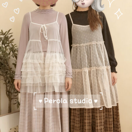 IMG_6820 જ⁀➴♡ ✨格子車線Ruffle 半身裙