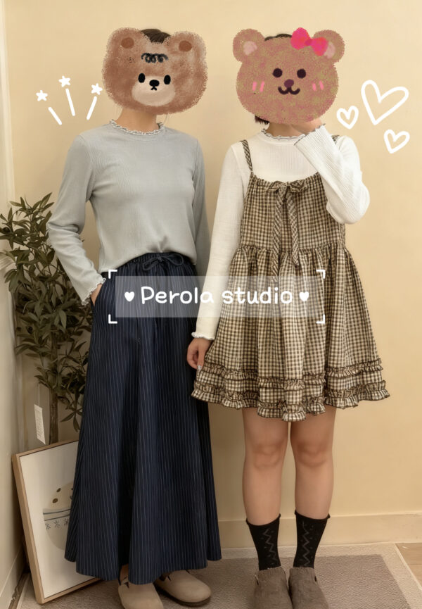 જ⁀➴♡ ✨撞色Double 領Top - Image 2