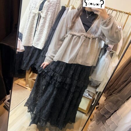 816249B0-3389-402E-B807-2E0C03C37A9D જ⁀➴♡ ✨細格花邊暗扣小外套