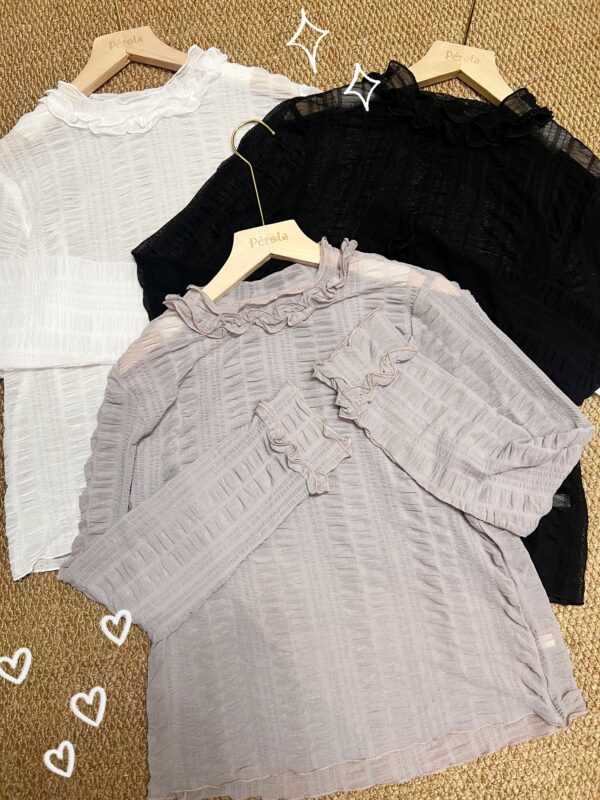 જ⁀➴♡ ✨玻璃捲邊內搭