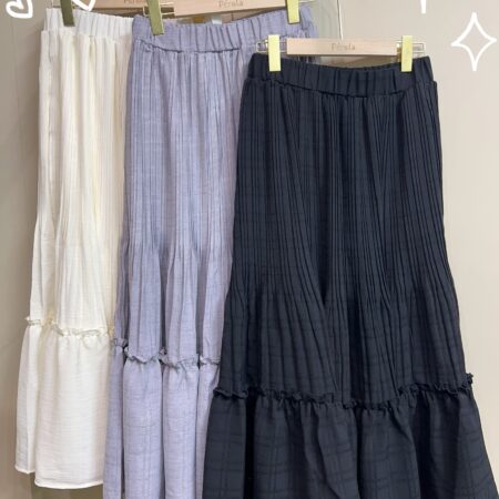 જ⁀➴♡ ✨重工壓折暗格半裙