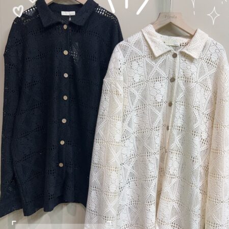 જ⁀➴♡ ✨花花扭空針織外套