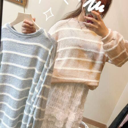 જ⁀➴♡✨混色慵懶毛衣