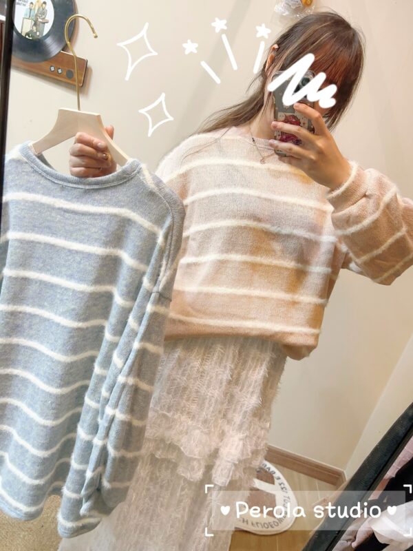 જ⁀➴♡✨混色慵懶毛衣