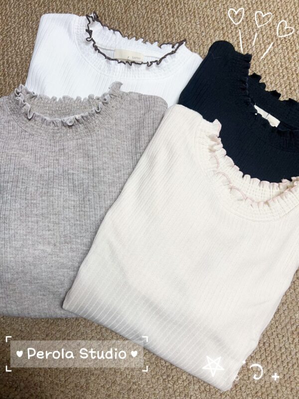 જ⁀➴♡✨捲邊撞色內搭