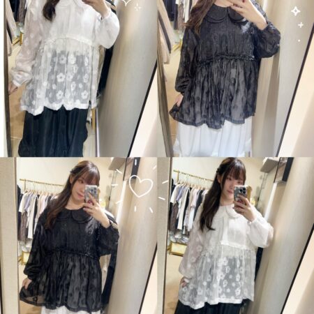 IMG_9081 🌸雙層娃娃領立體小花上衣 + 雙層花邊半裙