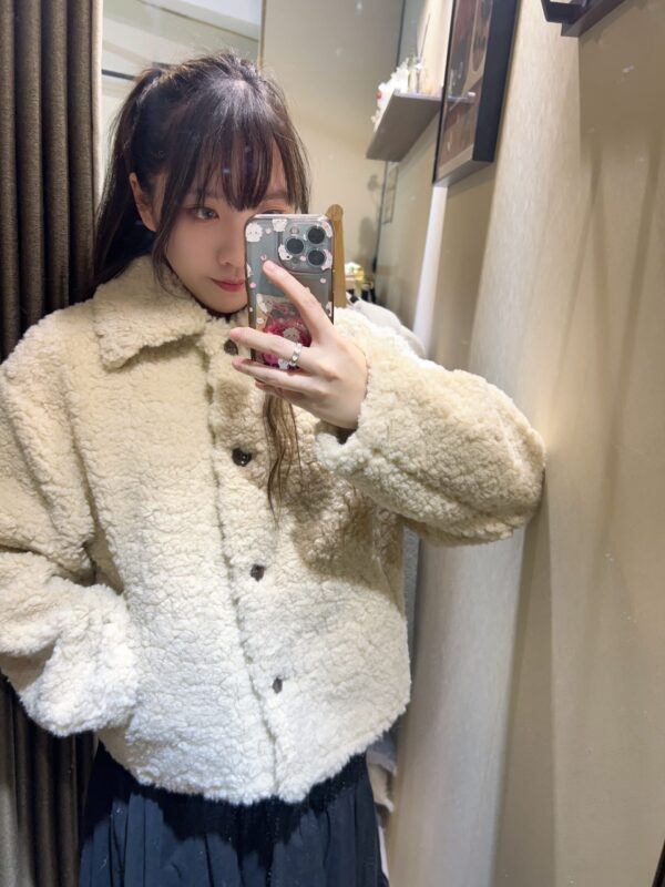 જ⁀➴♡ ✨韓國🇰🇷直送 翻領羊羔絨外套