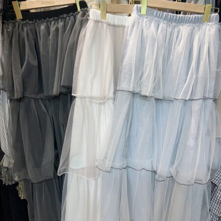 જ⁀➴♡ ✨重工層層拼接紗裙