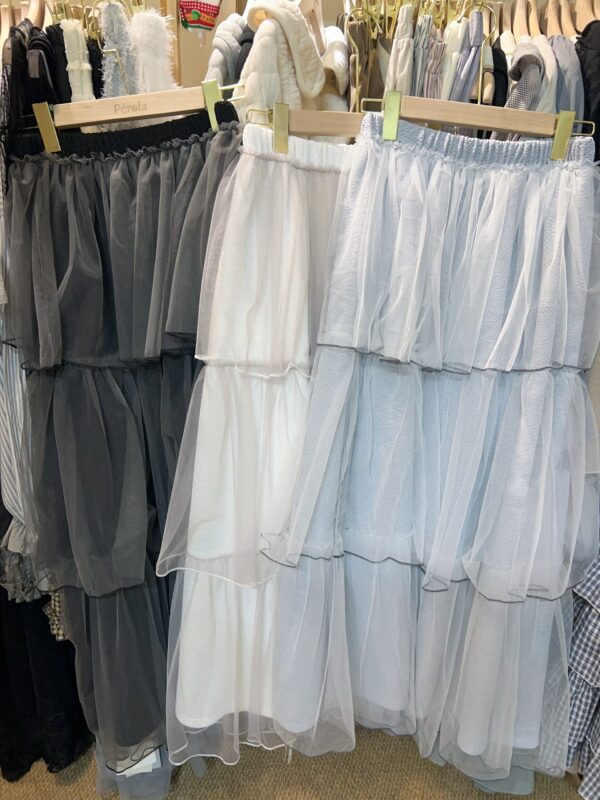 જ⁀➴♡ ✨重工層層拼接紗裙