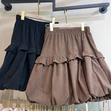 જ⁀➴♡ ✨韓國🇰🇷直送 燈芯絨泡泡半裙