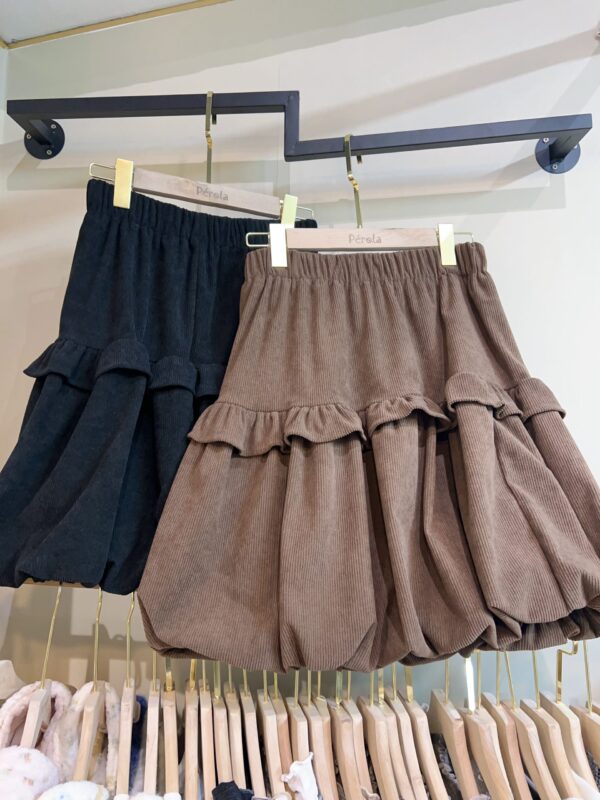 જ⁀➴♡ ✨韓國🇰🇷直送 燈芯絨泡泡半裙