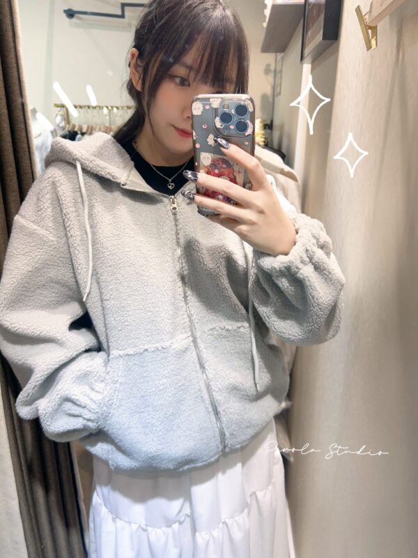 જ⁀➴♡ ✨慵懶風羊羔毛外套 （韓國🇰🇷直送）