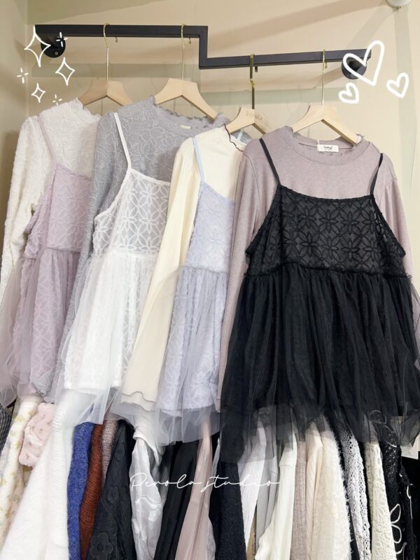 જ⁀➴♡ ✨花花拼紗外搭