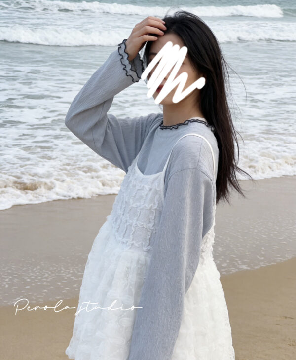 જ⁀➴♡ ✨重工拼紗細閃外搭