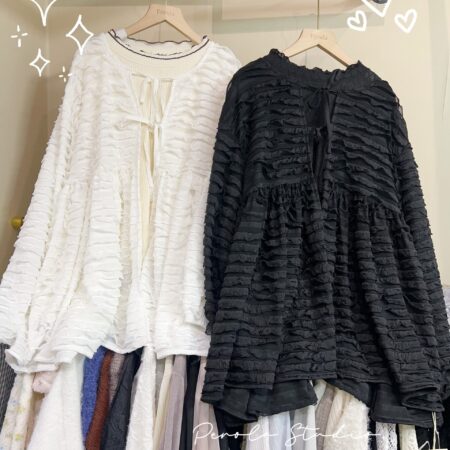 જ⁀➴♡ ✨千層捲捲綁帶外套