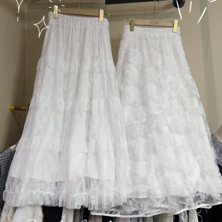 જ⁀➴♡ ✨立體花花半裙 ＋蕾絲蛋糕半裙