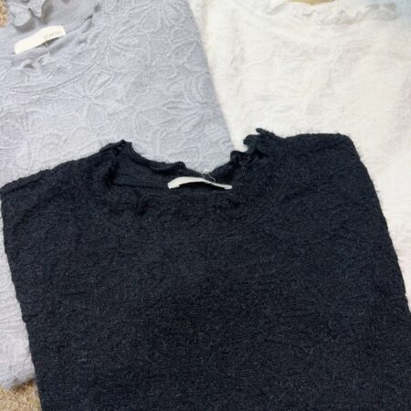 જ⁀➴♡ ✨軟糯暗花打底