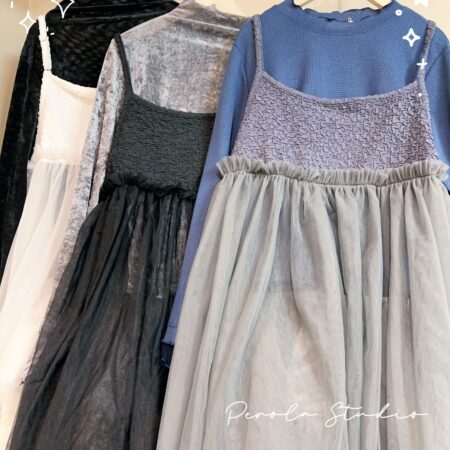 જ⁀➴♡ ✨皺皺輕紗吊帶