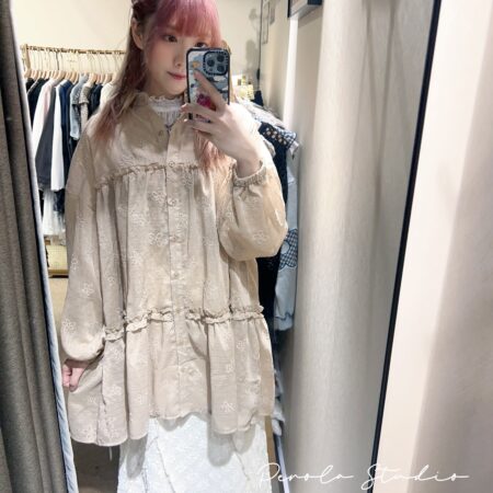 જ⁀➴♡ ✨日系花花薄外套