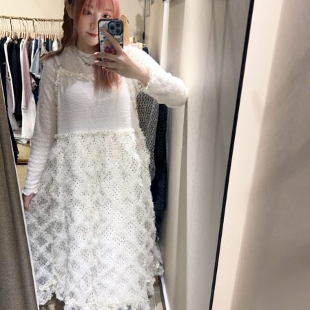 જ⁀➴♡ ✨重工波點紗紗OPS