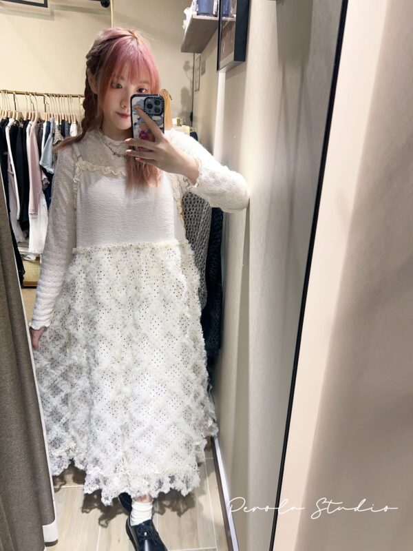 જ⁀➴♡ ✨重工波點紗紗OPS