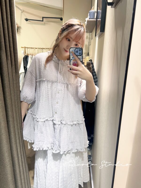 IMG_3631 જ⁀➴♡ ✨日系花邊短袖上衣