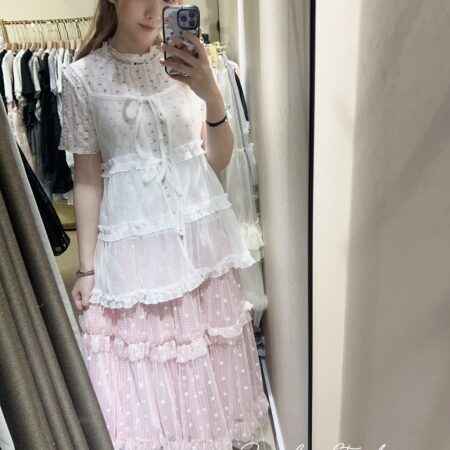 IMG_4902 જ⁀➴♡ ✨細閃暗紋花邊外搭