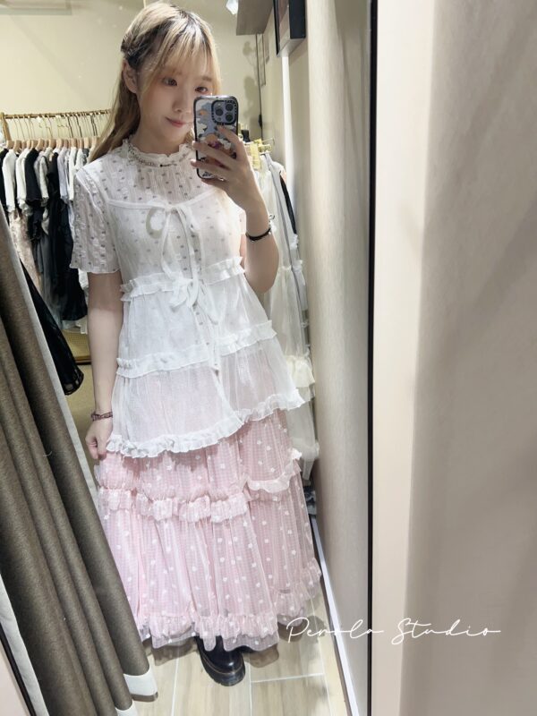 IMG_4902 જ⁀➴♡ ✨細閃暗紋花邊外搭